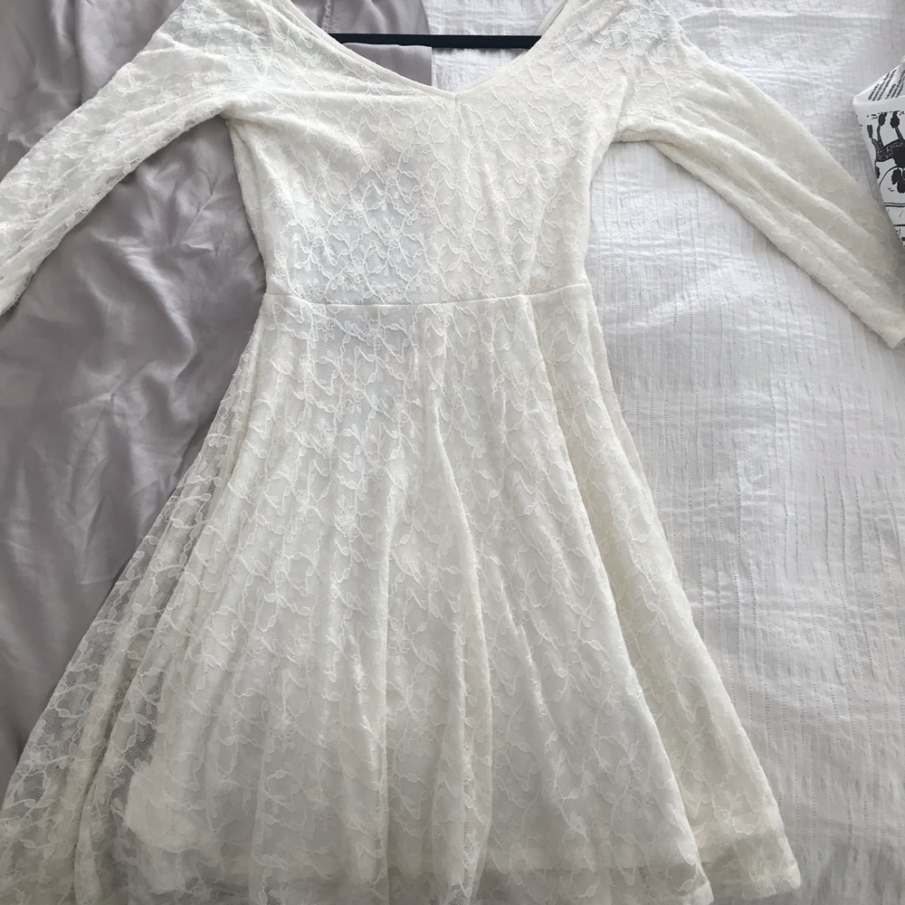 Abercrombie kids open back lace dress